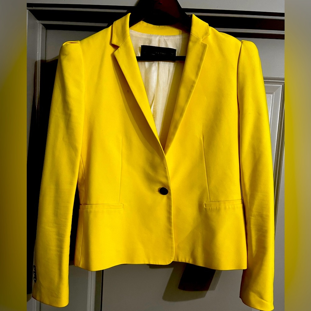 Zara yellow blazer size xl